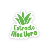 Con extracto de aloe vera